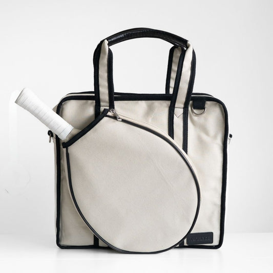 Padel Bag - Canvas - Beige - Premium Padel Bag for Women