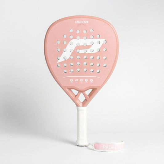 Padel Racket Light+ Volledige koolstof - roze