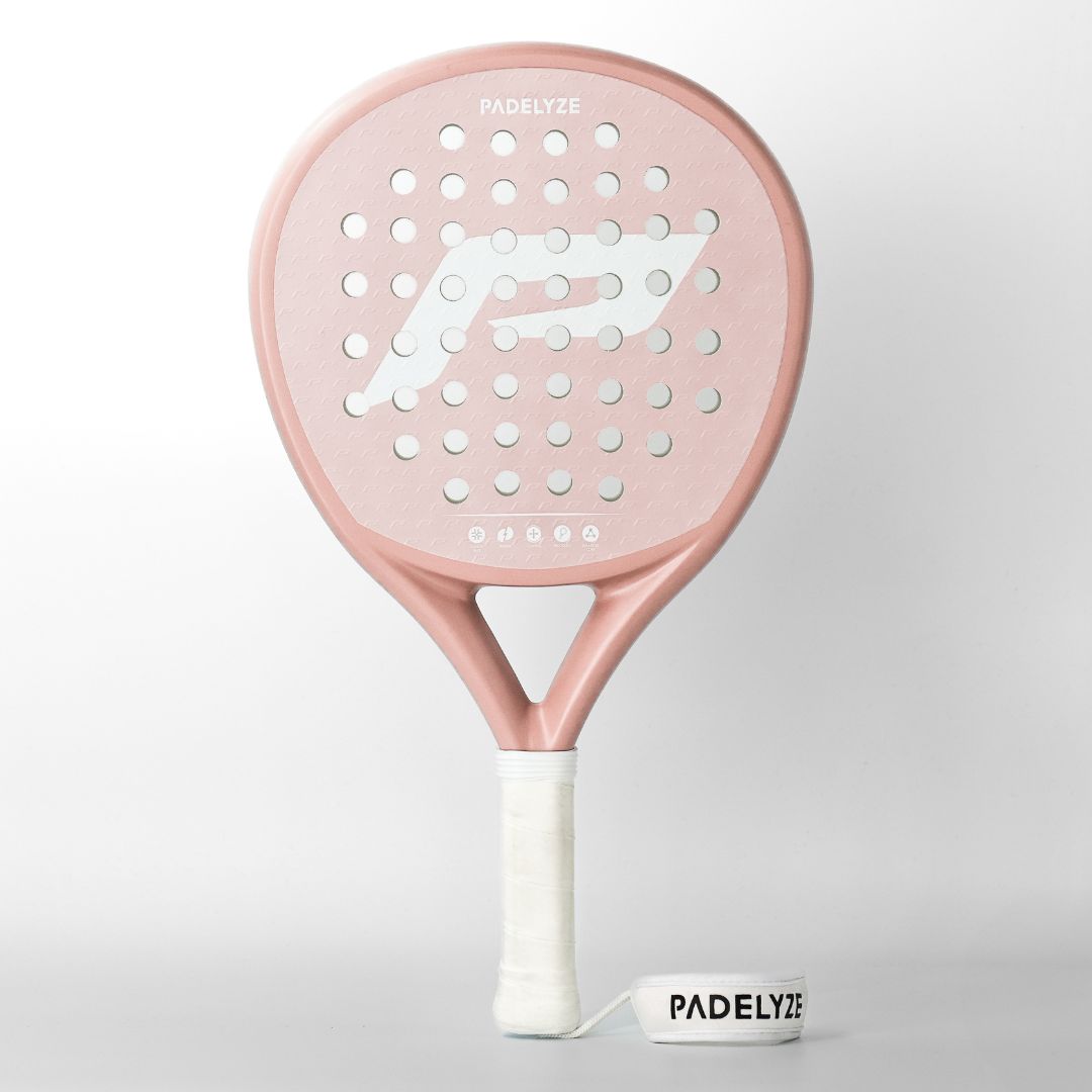 Pink Padel Tennis Racket Full Carbon PADELYZE Light PADELYZE Pink Padel Tennis Racket Full Carbon PADELYZE Light PADELYZE
